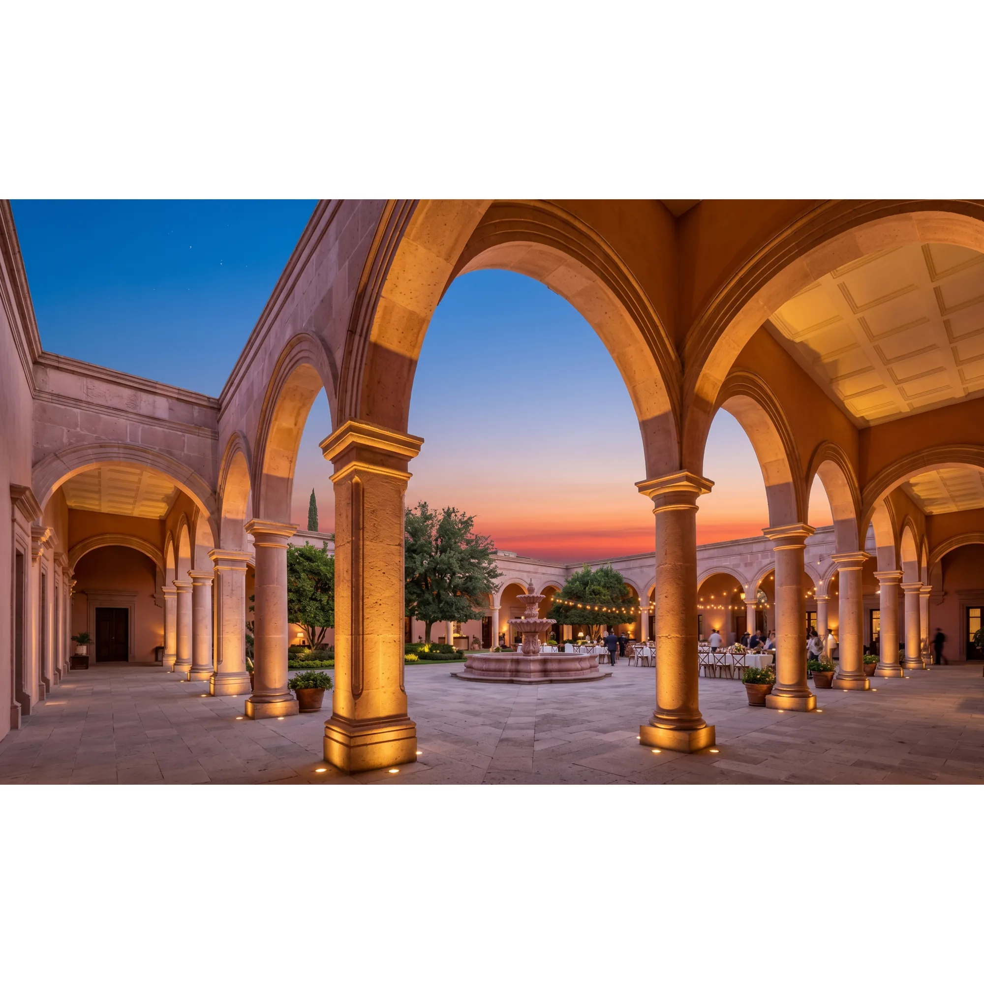 Hacienda Cantera Real al atardecer